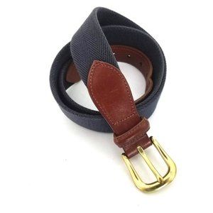 Coach Canvas Leather Belt Size 30 Blue Style 3880